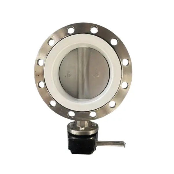 Asam alkali katup kupu-kupu-kupu-kupu flange khusus