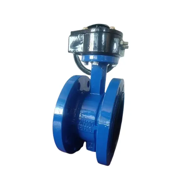 Katup kupu-kupu flange alus kanggo pipa sumber banyu