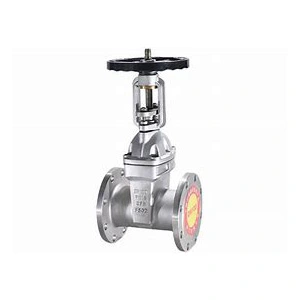 Baja tahan karat dibukak segel katup gapura flange